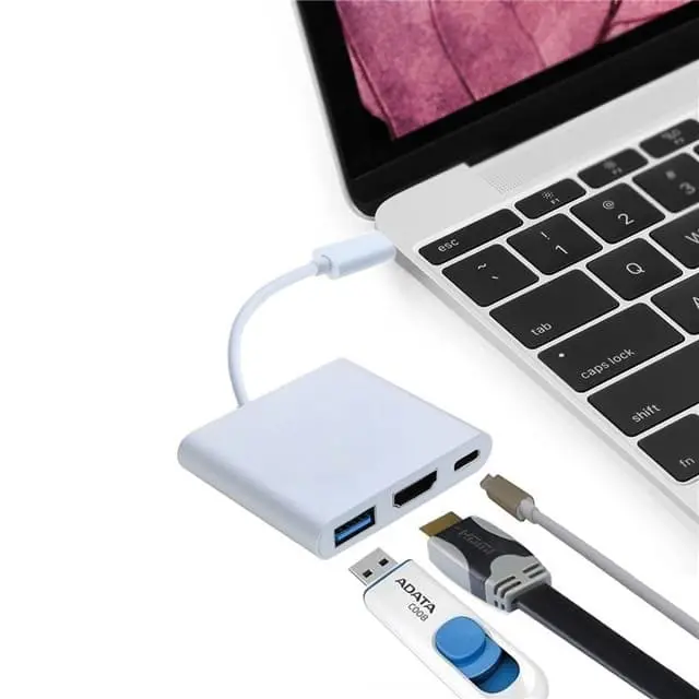 USB Type C To HDMI USB 3.0 Charging Port For Macbook Pro 2016 New Mac