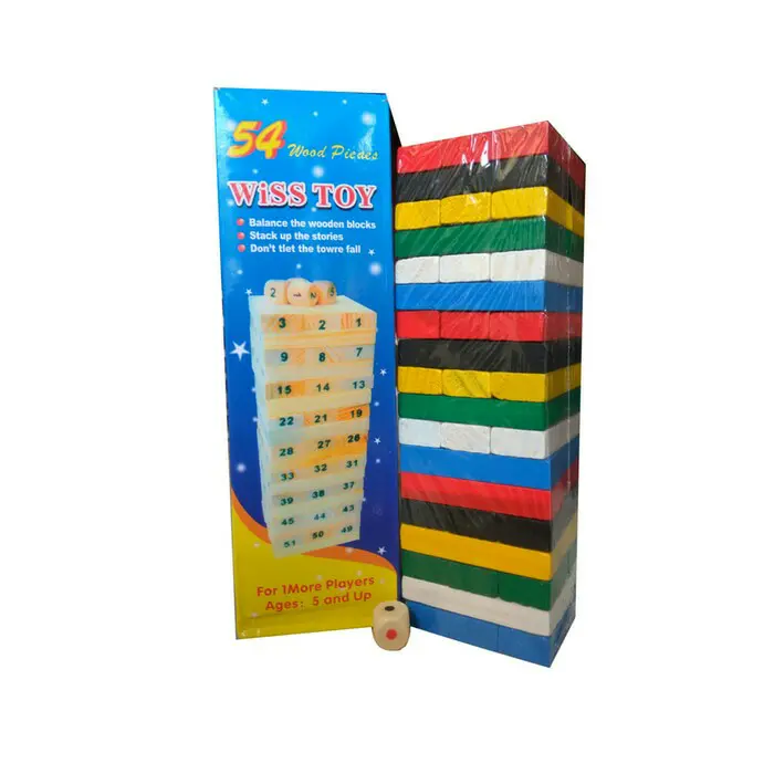 Mainan Edukatif / Edukasi Anak Mini Balok Kayu Uno Stacko Wiss Toy C