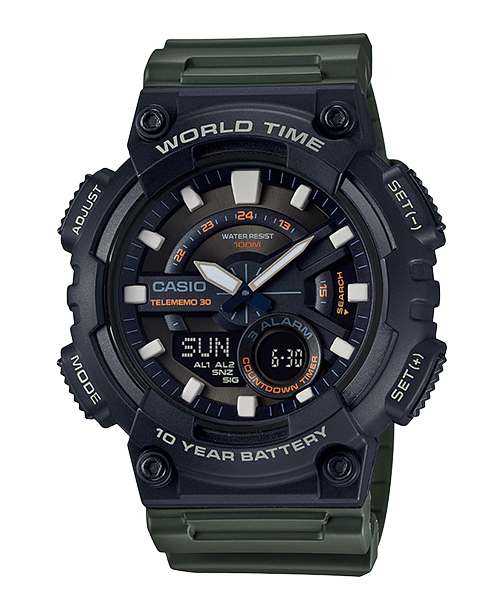 Gambar Casio Analog Digital Jam Tangan Pria AEQ-110W-3A Original dari Ogytashop Kota Administrasi Jakarta Pusat Tokopedia