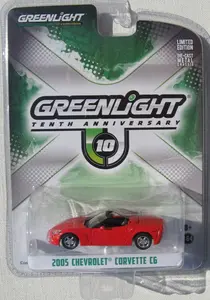 GREENLIGHT 10TH ANNIVERSARY 2005 CHEVROLET CORVETTE C6 LIMITED EDITION
