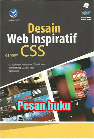 Buku Desain Web Inspiratif dengan CSS Wahana Komputer