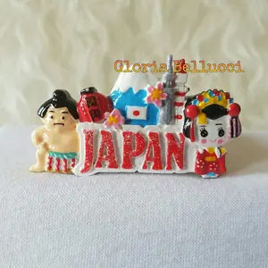 SOUVENIR TEMPELAN MAGNET KULKAS SUMO JEPANG NINJA JAPAN