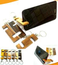 Gambar Stand hp kayu dudukan hp wooden smartphone key chain handphone dari CV. Sangkayu Kota Banjar 3 Tokopedia