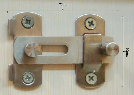 Grendel Kait Pintu Geser - Kunci Sliding Door - Grendel Slot Kecil