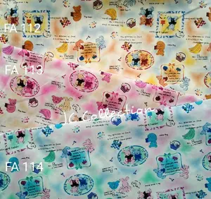 Kain per 0.5 mtr Katun Jepang Japan Cotton Ori Tokai Senko BANANA BEAR