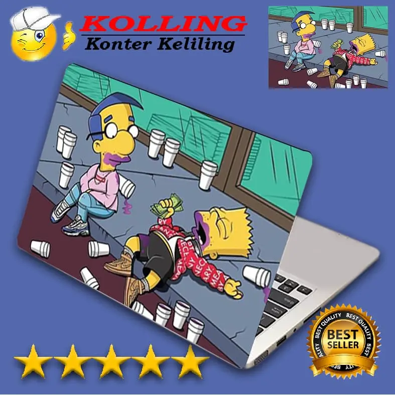 Garskin Laptop Supreme Simpsons Skin Laptop Stiker Laptop