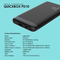 Gambar UNEED Powerbank 10.000mAH with Power Delivery 3.0 & Quick Charge 3.0 dari Uneed Indonesia Kota Administrasi Jakarta Utara 4 Tokopedia