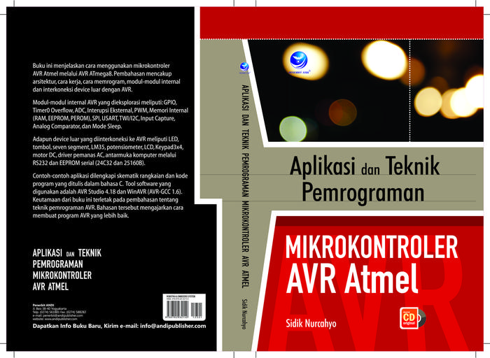 Gambar APLIKASI DAN TEKNIK PEMROGRAMAN MIKROKONTROLER AVR ATMEL dari Andi Publisher Kab. Sleman Tokopedia