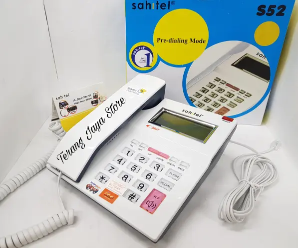 Telepon Kabel Sahitel S52 Pesawat Telepon Rumah Sahitel S-52 (Putih) 0