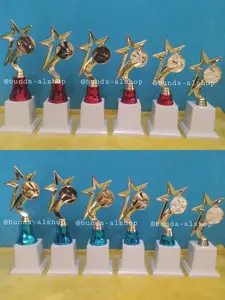 Piala Trophy tropi set juara 1-6 full color