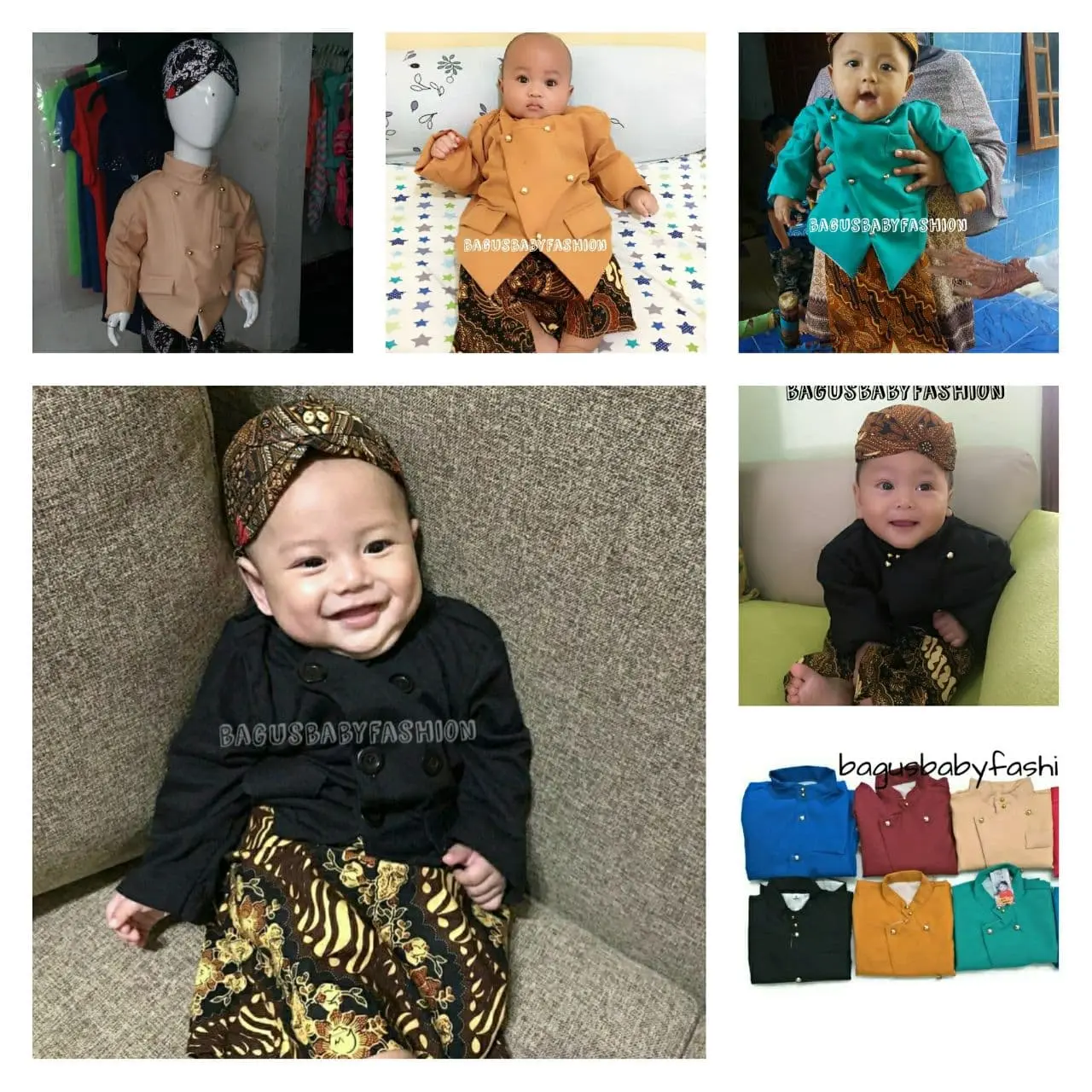 Beskap Bayi kostum Tedak Siten / Mudun Lemah / Turun Tanah Halus