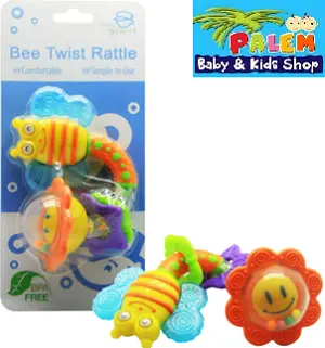 LITTLE GIANT MAINAN BAYI BEE TWIST RATTLE 1386