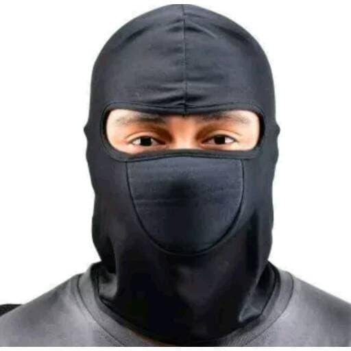 Masker motor full black ninja
