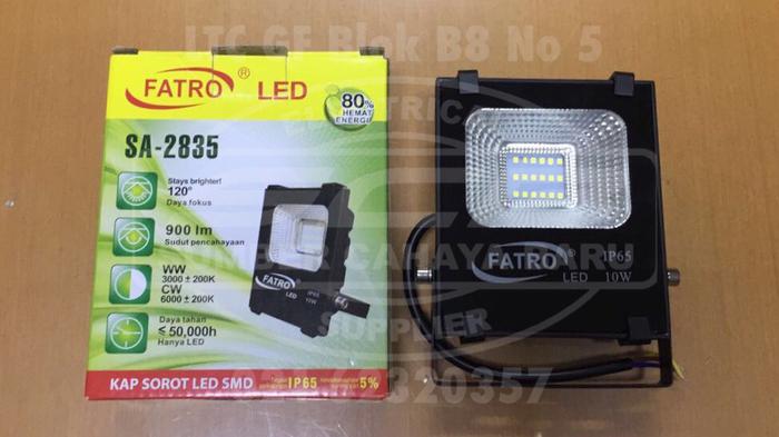 Gambar Fatro Flood Light / Lampu Sorot / Kap Sorot 10 Watt dari CV. Sumber Cahaya Baru Kota Administrasi Jakarta Utara Tokopedia