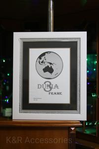 Gambar FRAME FOTO / FIGURA / BINGKAI 16R 40X50 LINEN MINIMALIS GOSEND ONLY - Putih dari KnRAcc Kota Bandung 1 Tokopedia