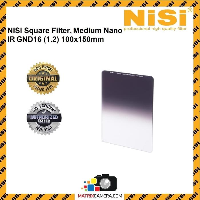 Gambar NiSi Square Filter, Medium Nano IR GND16 (1.2) 100x150mm dari Matrix Camera Kota Administrasi Jakarta Barat Tokopedia