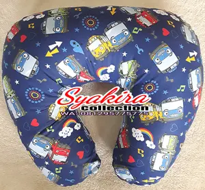 bantal menyusui rainbow tayo blue