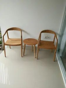 set kursi teras retro kayu jati solid