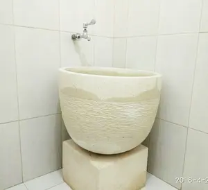 Bak Mandi Bali Finising Pahat Natural Kirim Ke Palembang