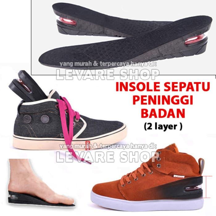 Gambar 2 layer Insole Sol PU Sepatu Penambah Tambah Tinggi Peninggi Badan 5cm dari KemanggisanStore Kota Administrasi Jakarta Barat Tokopedia