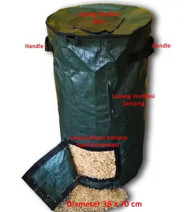 Tas pengolahan kompos easy grow compost bag kapasitas 200 liter