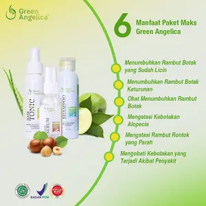 Paket Green Angelica Maximal Penumbuh Rambut Botak