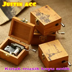 murah kotak musik mini kayu-wooden music box-souvenir keren