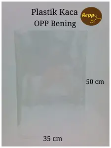 35 cm x 50 cm Plastik Kaca OPP Bening Polos Plastik Parcel