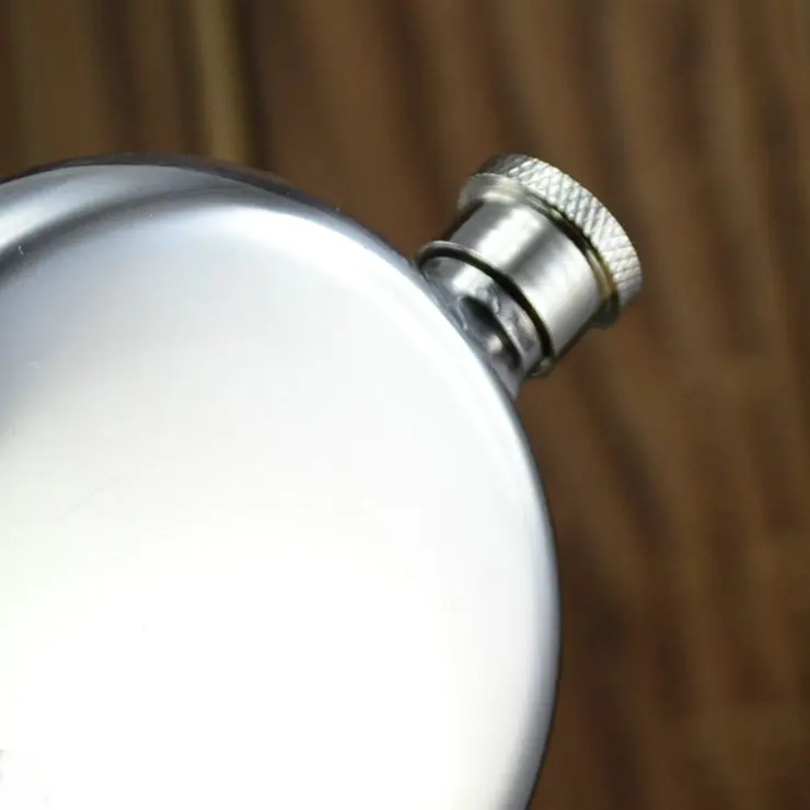 Botol Minum Wine Bir Flask Hip Round Shape Stainless Steel 5oz 1