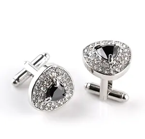 Silver Cufflink Import Cufflinks Kancing Manset Button Set Shirt B42
