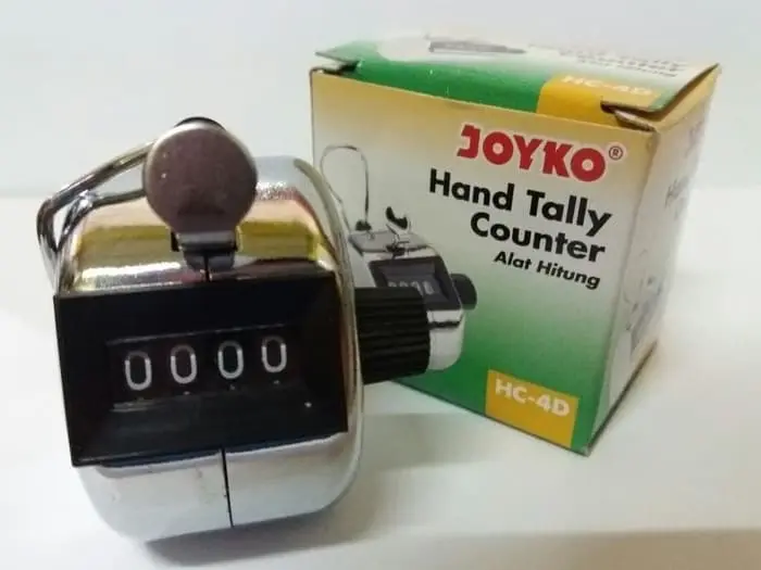 Hand Tally Counter joyko HC 4 D/ alat hitung body 4 digit BESI 0