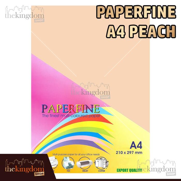 Gambar Paperfine Kertas HVS Warna A4 Peach Isi 100 Lembar Kode Warna 150 dari The Kingdom Shop Kota Administrasi Jakarta Utara Tokopedia