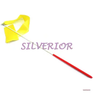 Tangkai Gagang Tongkat Senam Tali Pita Tari Stik Balet Gym Stic Kuning