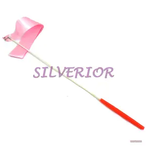 Tangkai Gagang Tongkat Senam Tali Pita Tari Stik Balet Gym Stick Pink