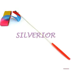 Tangkai Gagang Tongkat Senam Tali Pita Tari Stik Balet Gym Stick Flame