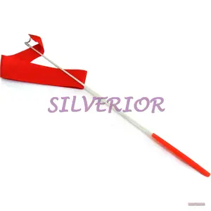 Tangkai Gagang Tongkat Senam Tali Pita Tari Stik Balet Gym Stick Merah