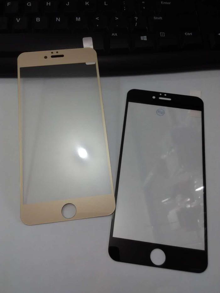 Gambar IPhone 6 Plus Tempered Glass Colour Anti Gores Kaca warna Screen Guard - Hitam dari TokoUniiq Kota Medan Tokopedia