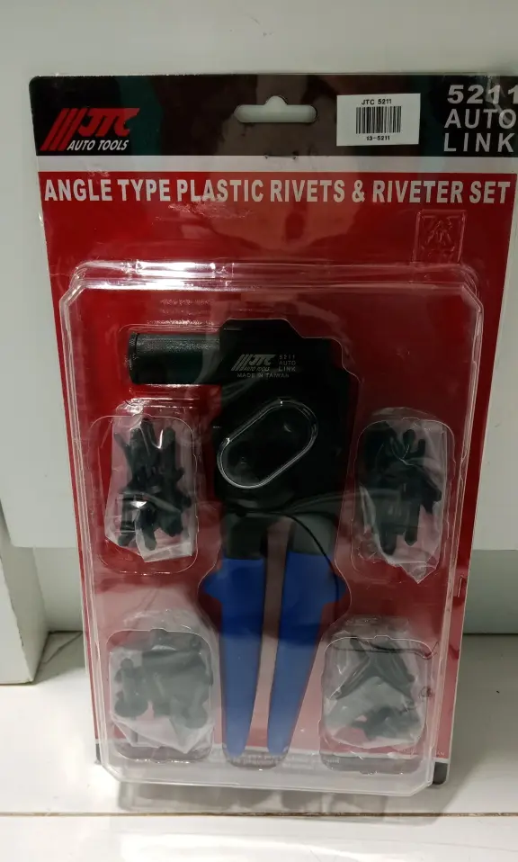 JTC 5211 Angle Type Plastic Rivets dan Riveter set