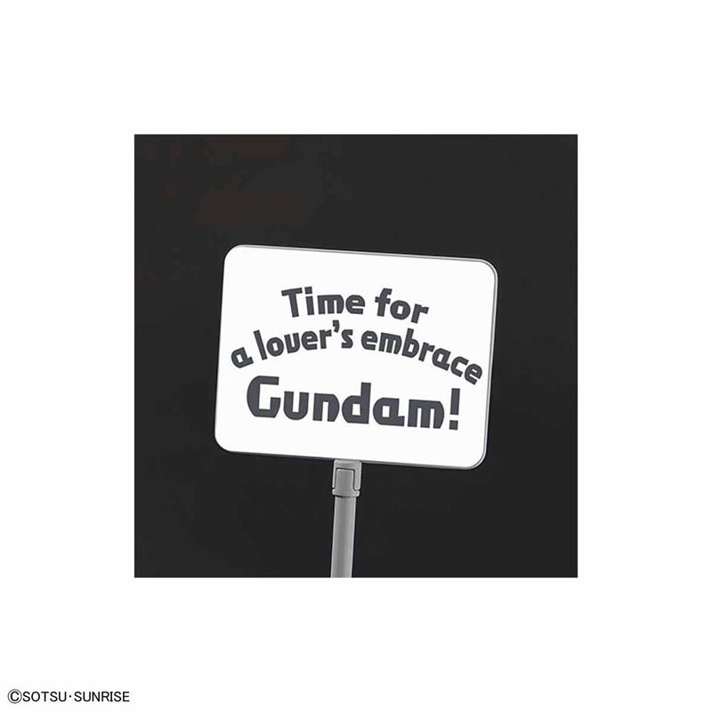 HGPG OO Gundam 1/144 Petit'gguy Graham Aker White & Placard 1