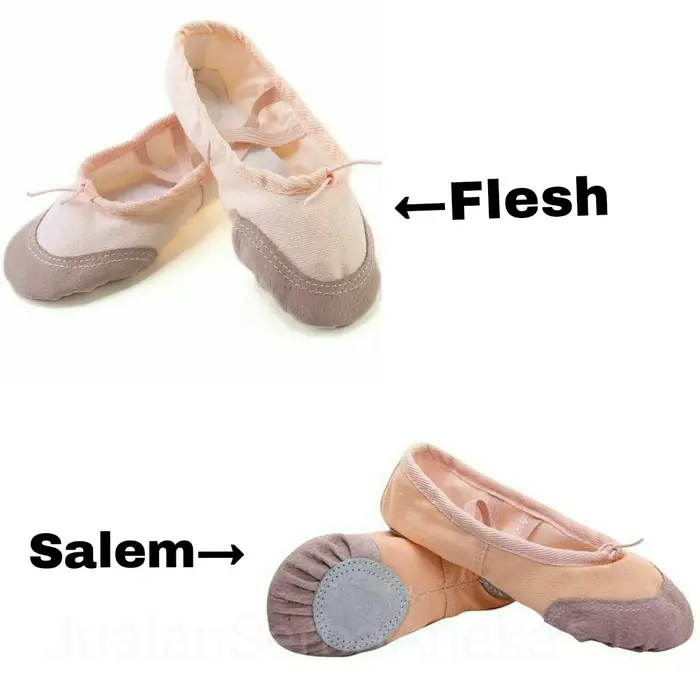 Sepatu Balet Ballet Shoes Split Sole dengan Suede Ukuran Anak 1