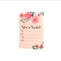 Gambar Kartu udangan / Birthday Party Invitation Card - Carnation Party dari Harvest goods Kota Administrasi Jakarta Pusat 1 Tokopedia