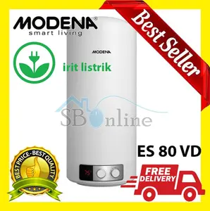 Modena Water Heater Listrik Pemanas Air 80 Liter TONDO ES 80VD HrgPbrk