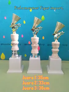 Piala trophy tropi set juara 1 2 3 figur import olahraga