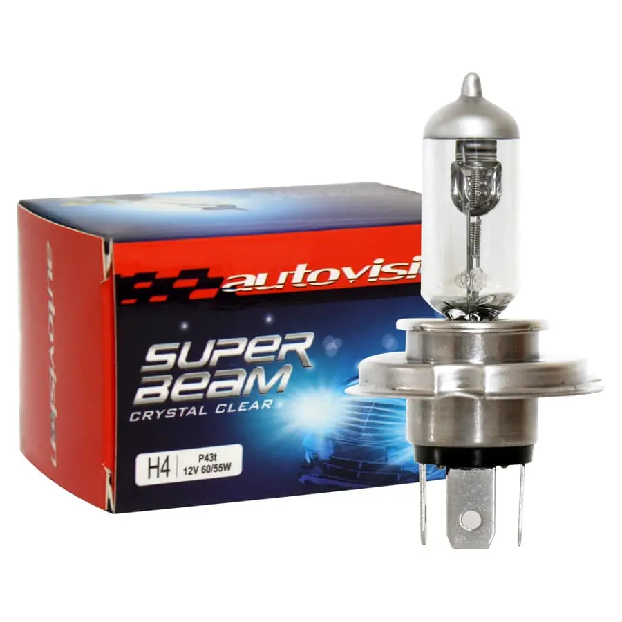 Bohlam Halogen Mobil Autovision Super Beam H4 60 / 55W