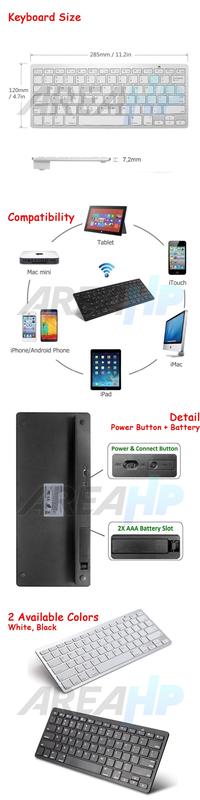 Gambar Universal Keyboard Bluetooth X5 for Android, IOS, Windows dari AreaHP77 Kota Administrasi Jakarta Pusat 2 Tokopedia