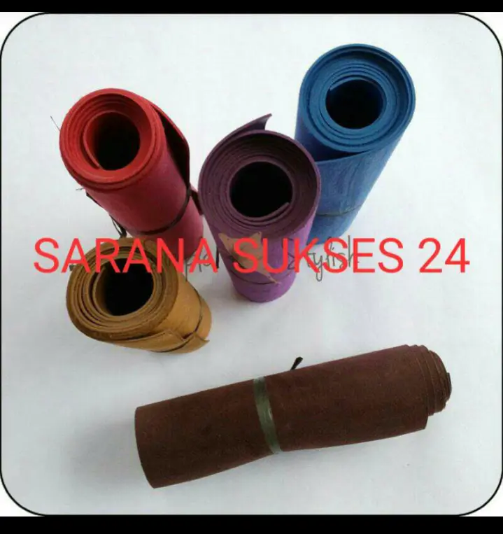 KULIT SINTETIS TORINO POLOS COKLAT MOTIF KULIT JERUK
