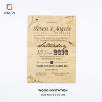 Gambar Undangan Kayu Printed dari Otello Studio Kota Administrasi Jakarta Pusat 1 Tokopedia