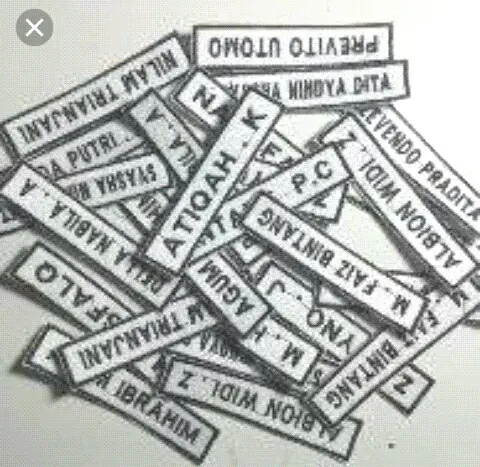 Bordir nama dada 0