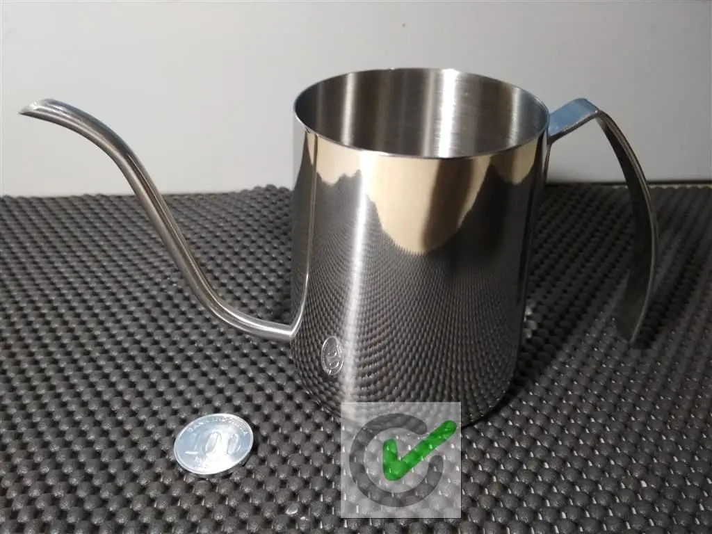 SS Kettle Pour Over Jug - Coffee Drip Pot - Teko Leher Angsa 350 ml