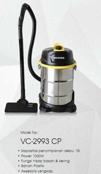 MAYAKA VC 2993 CP Vacum Cleaner Utk Basah Dan Kering/Wet And Dry 2